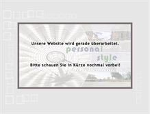 Tablet Screenshot of personal-style.de